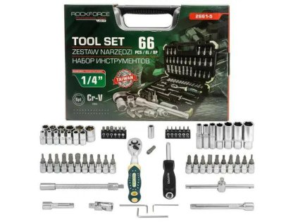 Set de unelte 66 piese 1/4" (in hexagon)