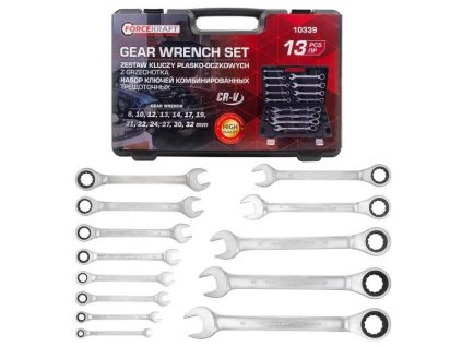 FORCEKRAFT Set de Chei Combinate cu Rachetă 13 Piese 8-32mm