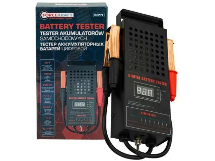 Tester digital pentru verificarea stării acumulatorului 12V FORCEKRAFT