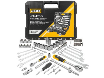 Set de chei cu capete interschimbabile și biți 1/2'' 1/4'' 82 bucăți cu valiză