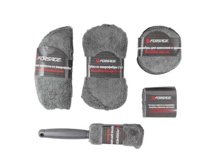 Set de accesorii pentru spălarea mașinii din microfibră, 9 piese