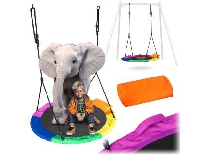 Leagăn rotund Swingo XXL multicolor, 120 cm