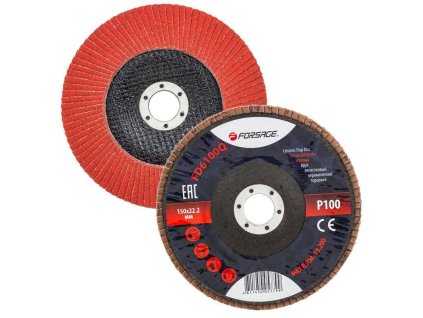 FORSAGE Disc abraziv lamelar 150x22.2 P100