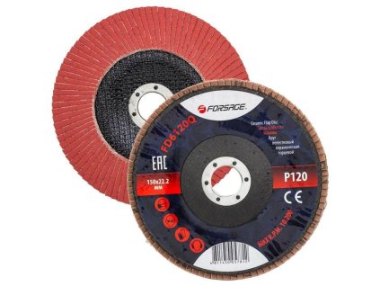 FORSAGE Disc de șlefuit lamelar 150x22.2 P120