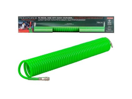 Hose spirală cu racorduri rapide 14x10mm 15m