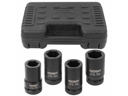set of 1 27 36mm hexagonal impact sockets in case