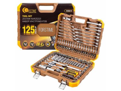 Set de unelte 1/2" și 1/4", 125 bucăți.