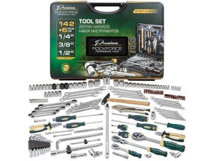 Set de unelte 142+6 piese 1/4", 3/8"