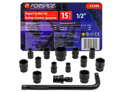 Set de capete de înșurubat 1/2" 10-32mm 6-fațete