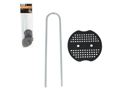 Set de 6 țepușe de 25 cm pentru fixarea agrotextilei *6461