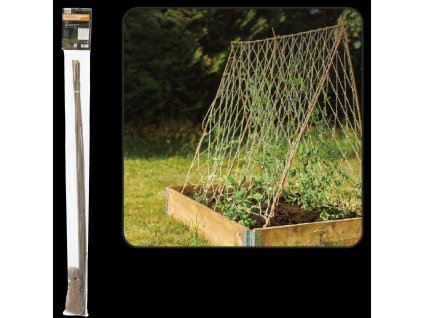 Construcție de grădină din bambus cu plasă din jute 1,2 x 2,1 M *6568