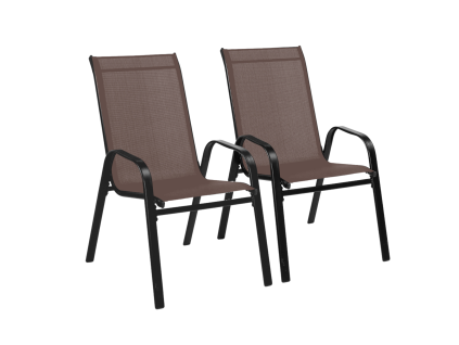 SET DE 2 STOLIȚE DE GRĂDINĂ MĂCINATE 54 x 70 x 92 CM *1649