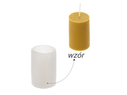 Formă din silicon pentru lumânări cilindrice netede