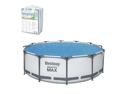 Acoperiș solar pentru piscină cu structură 3,66 m *8878 *4735