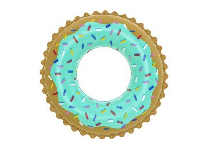 Cerc de plajă gonflabil, tip donut dulce, diametru 91 cm *7403