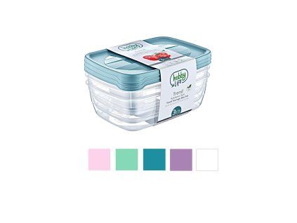 Set de 3 recipiente dreptunghiulare TREND BOX 2L *8885