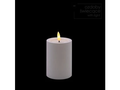 CANDLE LED ALBĂ 7 X 10 CM *9384