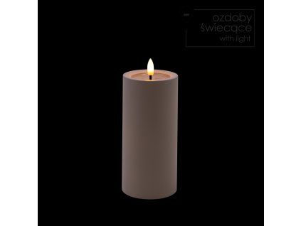 Candle LED GRI 7 X 15 CM *9438
