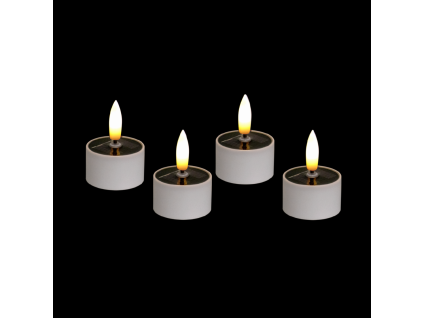 Set de 4 lumânări solare Tealight 4 x 2,5 cm/5 cm *9445