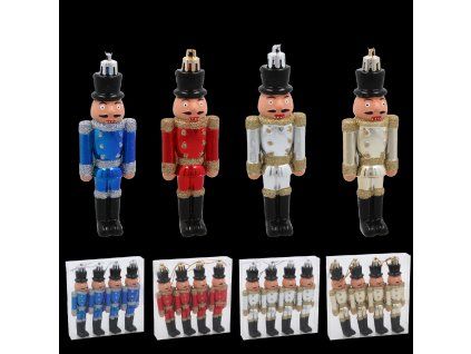 SET DE 4 DECORAȚIUNI DE CRĂCIUN - FISCHER 12 CM *7555