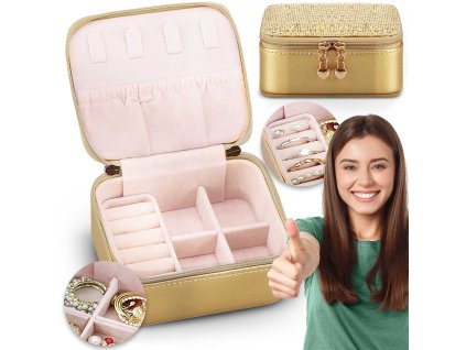 Cutie de bijuterii MS-701 Massido - aurie