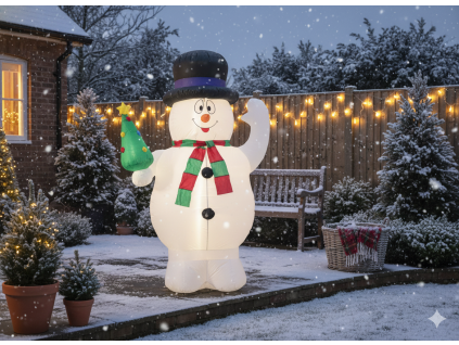 Om de zăpadă gonflabil cu LED, 240 cm *0417