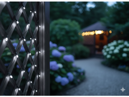 Perdea LED cu Rețea 256L Alb Rece 2 x 2 M pentru Interior/Exterior *1698