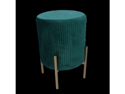 Taburet rotund cu piciorușe 28 x 42 cm verde *4217
