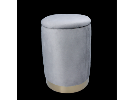 Puf rotund 28 x 42 cm gri *4255