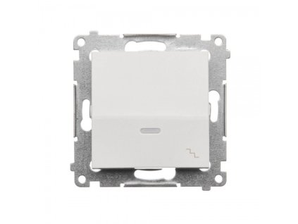 Comutator Simon 54 premium nr. 6 LED iluminate, modul alb