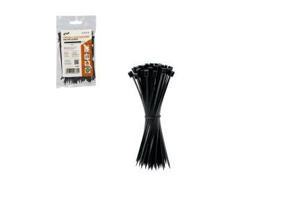 Set de 100 benzi de întărire 2,5 x 100 mm negre