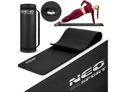 Saltea de exerciții 183 x 60 cm 192000 neagră