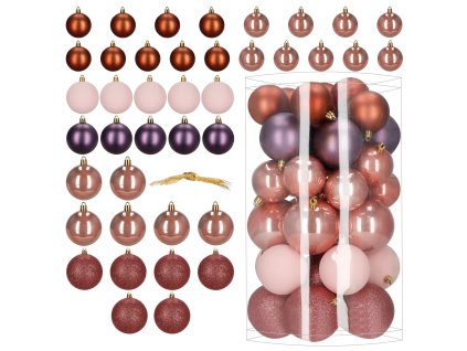 Set de 40 globuri de Crăciun CA1527