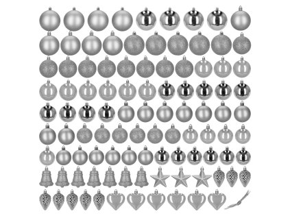 Set de 100 de globuri de Crăciun CA1534