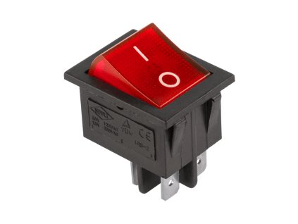 Comutator basculant IRS-201-1A roșu