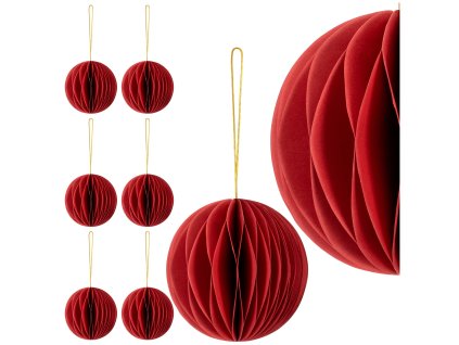 Decorațiuni de Crăciun din Hârtie CA1497 - 6 Bucăți