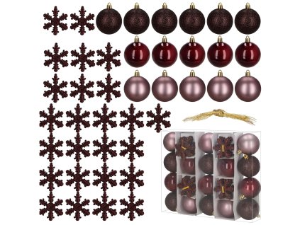 Set de 24 globuri de Crăciun CA1522