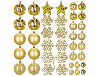 Set de 40 globuri de Crăciun CA1524