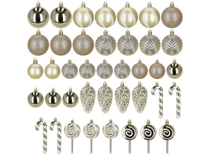 Set de 40 globuri de Crăciun CA0980