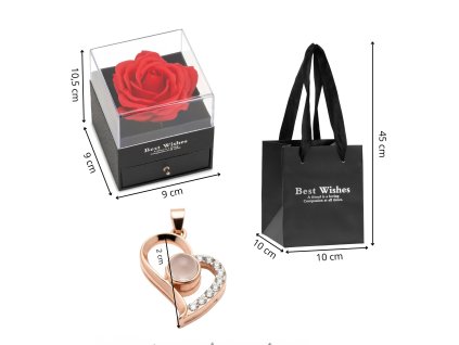 ROSA ETERNĂ HA5279 + COLIER