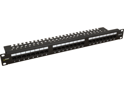 large rp u24v6 patch panel 24 porty utp cat6 pulsar 5902135305898