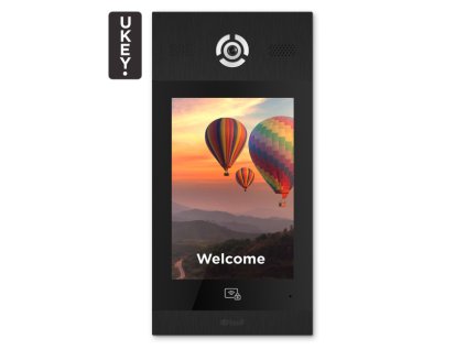 AA-14FB NEGRU - Panou de interfon IP, LCD de 10", UKEY, SIP 2.0 - BasIP