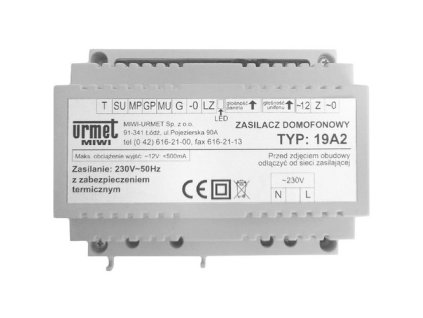 19A2 - Sursă de alimentare pentru intercom Miwi-Urmet