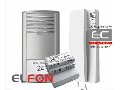 P1 S1(A) Set de interfon pentru locuințe cu sursă și telefon A-U1 - Elfon