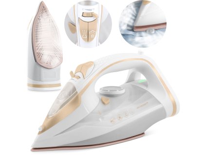 Fier de călcat cu aburi 3000W Berdsen BD-330, placă ceramică, utilizare verticală