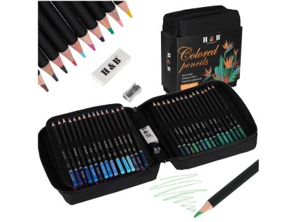 Set de 120 de creioane colorate în etui