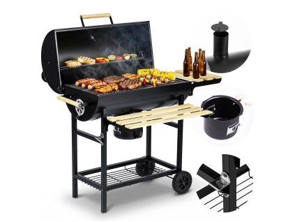 grill weglowy ogrodowy beczka 61988