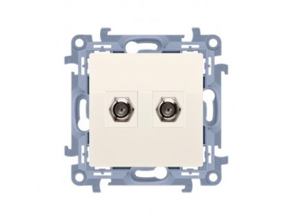 Priză 2 x SAT "F" Simon 10 modul bej