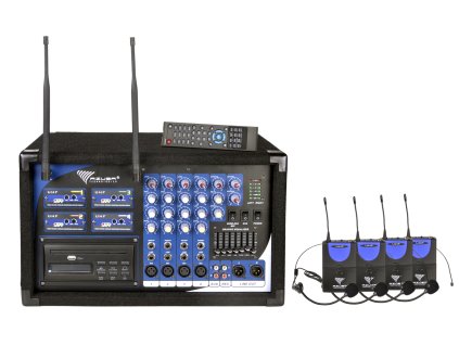 Microfon 4 canale PA-180 UHF (4 microfoane headworn)