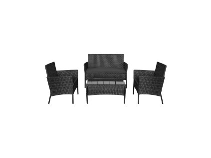 Mobilier de grădină TEESA ROSE negru